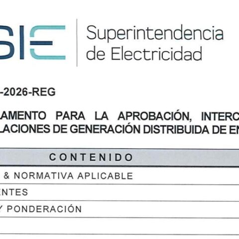 SIE Superintendencia de Electricidad 007 2026 REG
